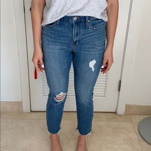Madewell high-rise slim boyjean